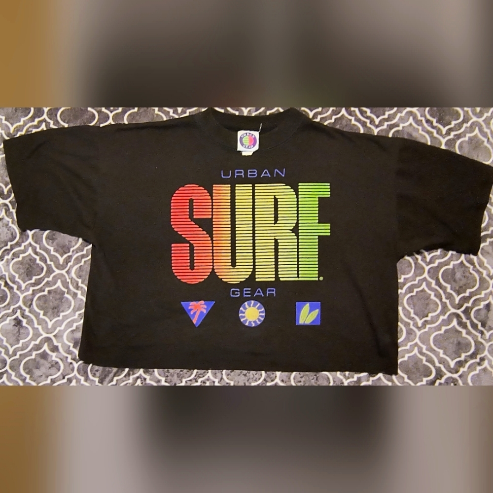 🌺🏄‍♀️ urban gear surf crop shirt vintage